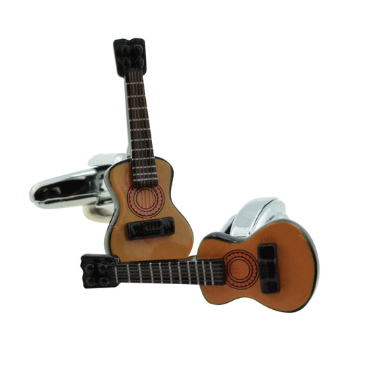 High Detail Acoustic Guitar Style Cufflinks | Ashton and Finch
