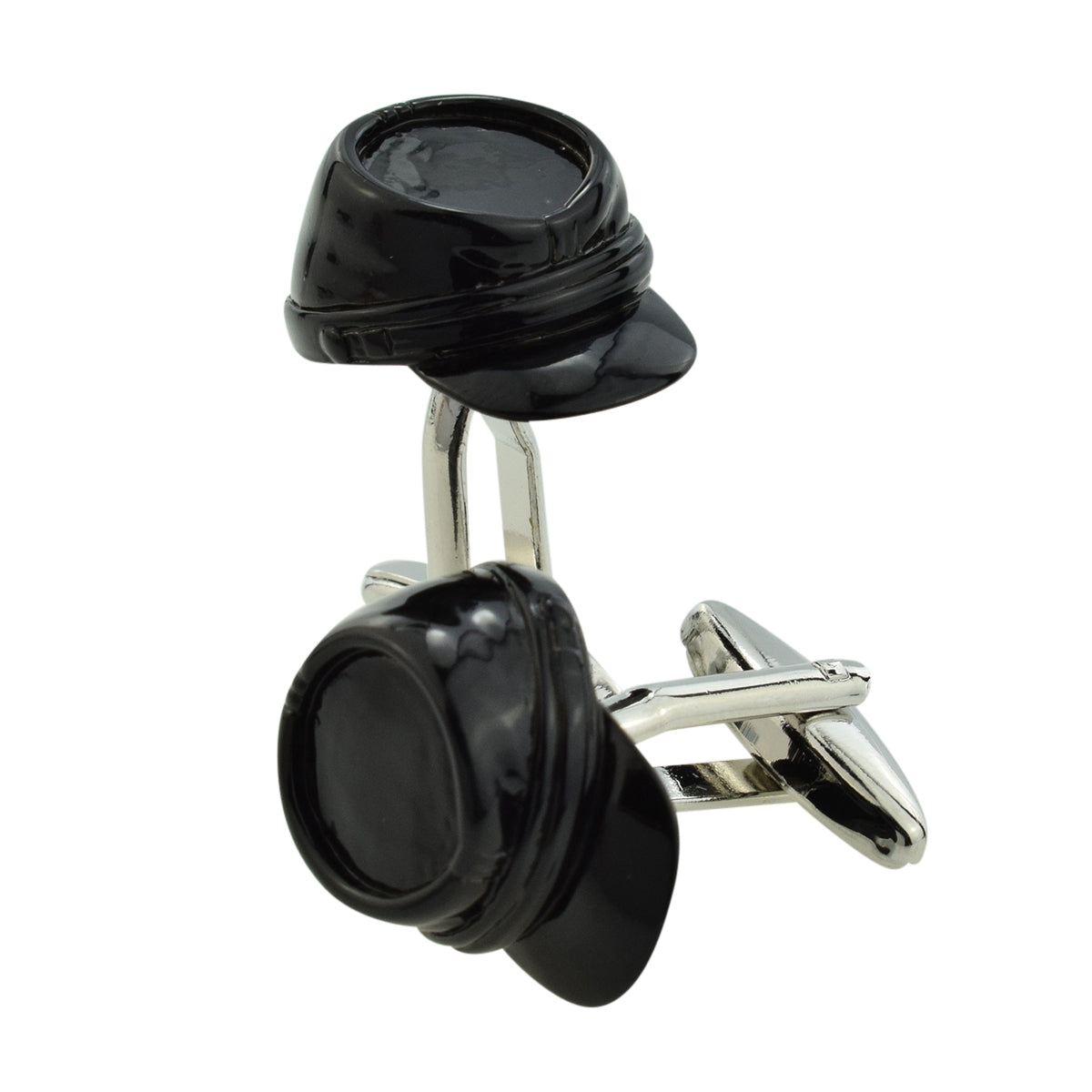 American Civil War Black Kepi Hat Cufflinks | Ashton and Finch