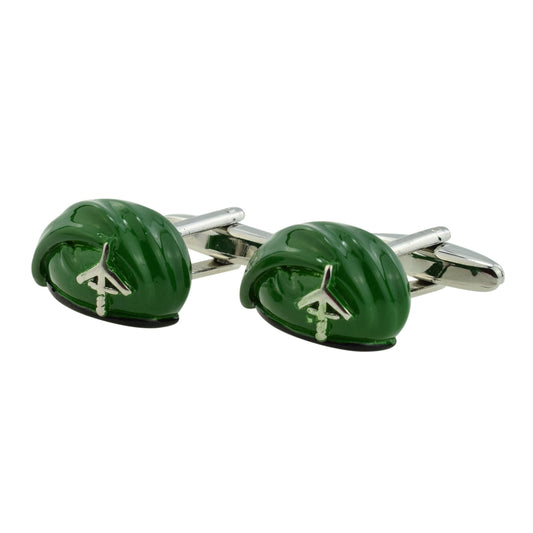 Army Style Green Beret Novelty Cufflinks | Ashton and Finch