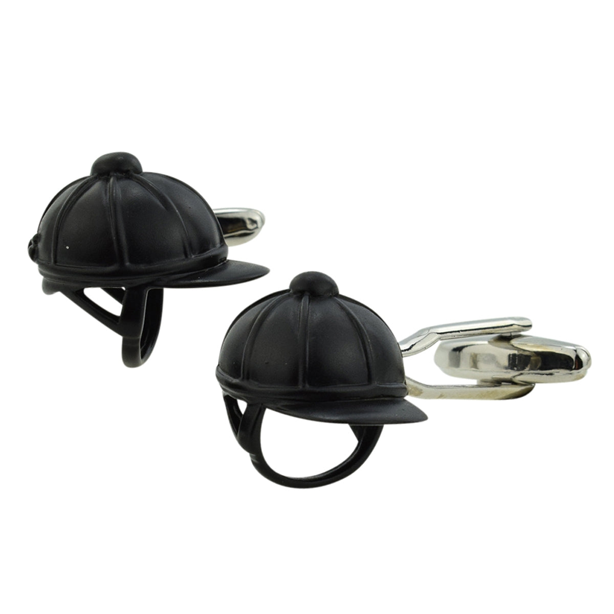 Horse Lovers Black Horseriding Helmet Cufflinks | Ashton and Finch