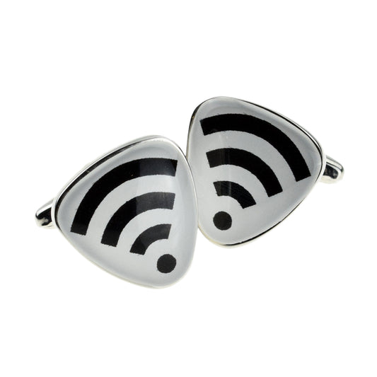 Wifi Sign Design Cufflinks | Ashton and Finch
