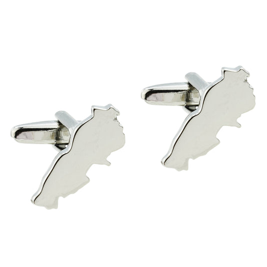 Lebanon Outline Map Cufflinks | Ashton and Finch