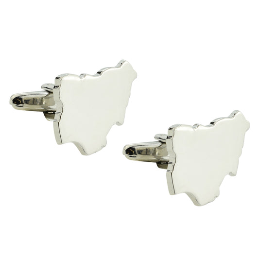 Nigeria Outline Map Cufflinks | Ashton and Finch