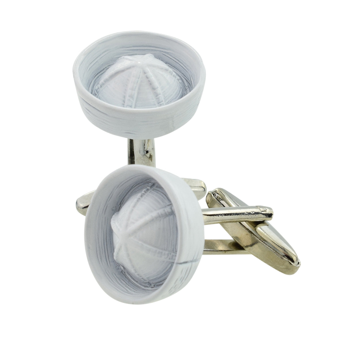 White Sailors Hat Cufflinks | Ashton and Finch
