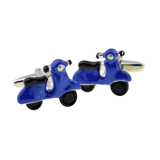 Dark Blue Scooters Cufflinks | Ashton and Finch