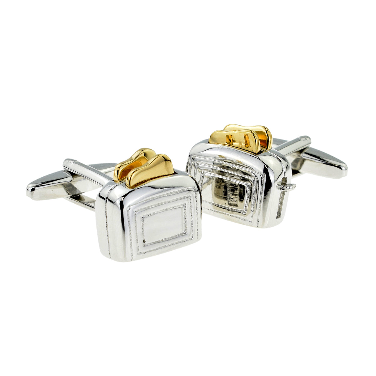 Fun Two Tone Toaster with Popped Toast Cufflinks | Ashton and Finch