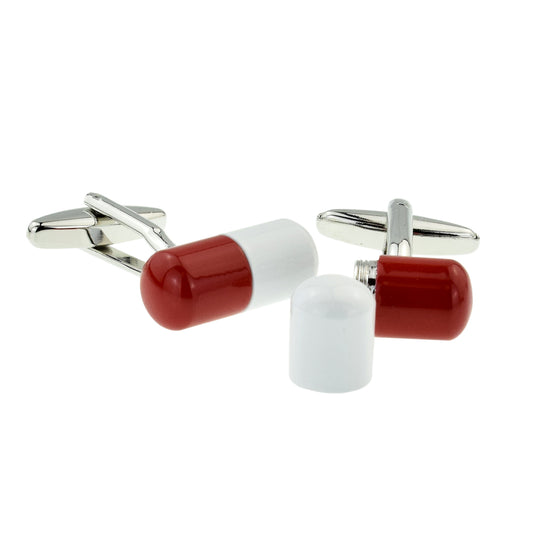 Screw Together Headache Pill Style Cufflinks | Ashton and Finch
