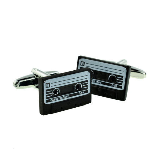 Retro Style Tape Cassette Design Cufflinks | Ashton and Finch