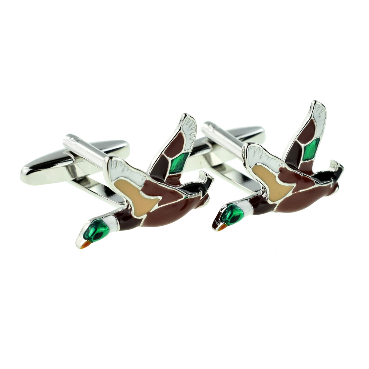 Full Colour Ducks in Flight Cufflinks | Ashton and Finch