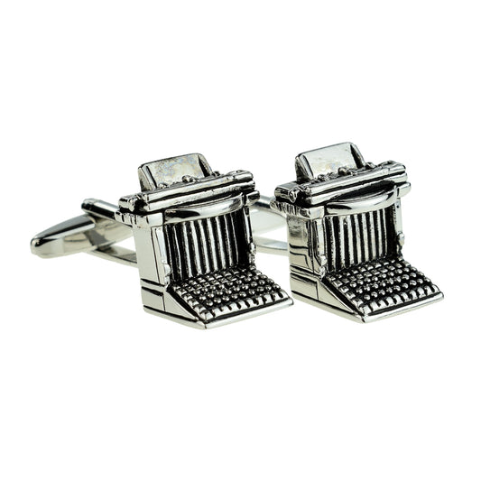 Retro Typewriter Design Cufflinks | Ashton and Finch
