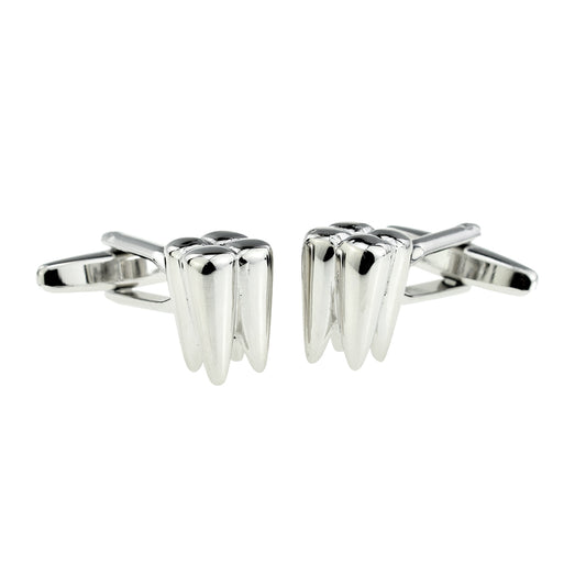 Silver Coloured Extracted Tooth Cufflinks | Ashton and Finch