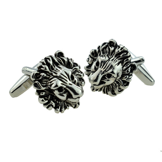 Lions Head Design Cufflinks | Ashton and Finch