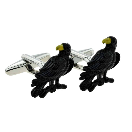 Black Raven Design Cufflinks | Ashton and Finch