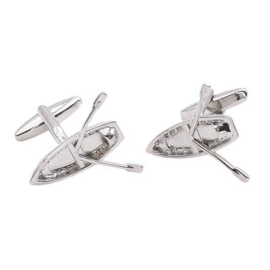 Rowing Boat With Oars Design Cufflinks | Ashton and Finch
