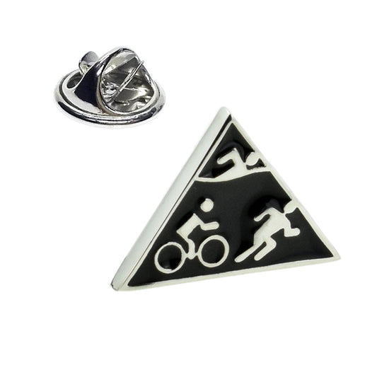 Triathlon Lapel Pin Badge