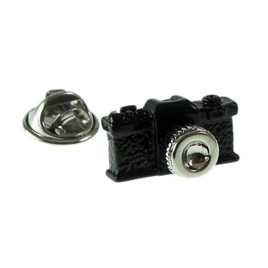 Black Camera Photographers Lapel Pin Badge