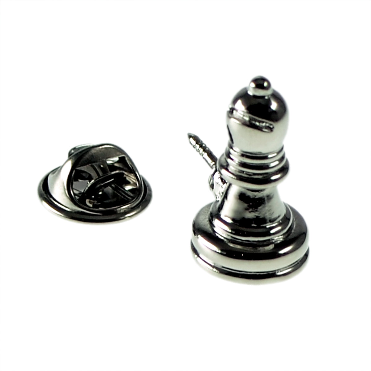 Bishop Chess Piece Design Lapel Pin Badge
