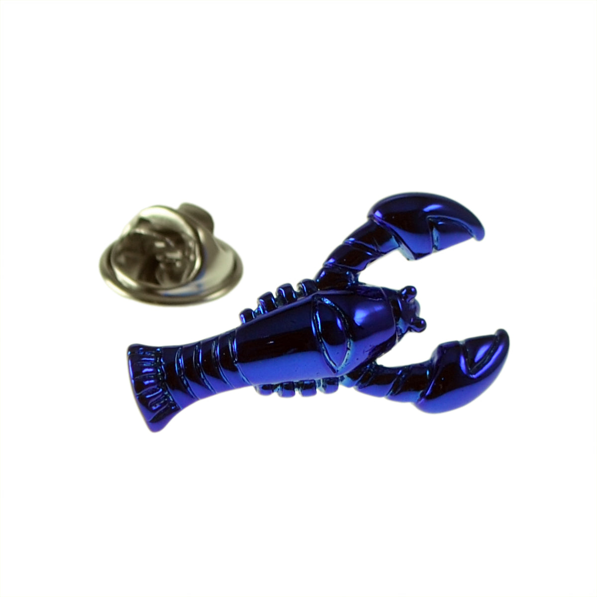 Blue Lobster Lapel Pin Badge
