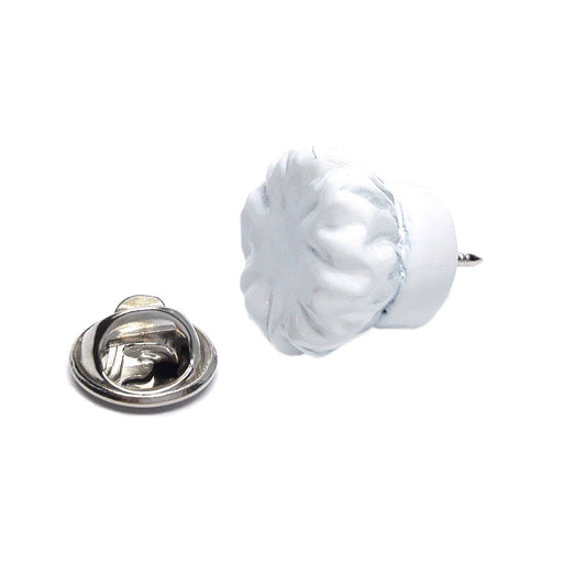 White Chefs Hat Cooks Lapel Pin Badge