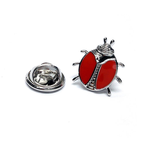 Red Bug Lapel Pin Badge