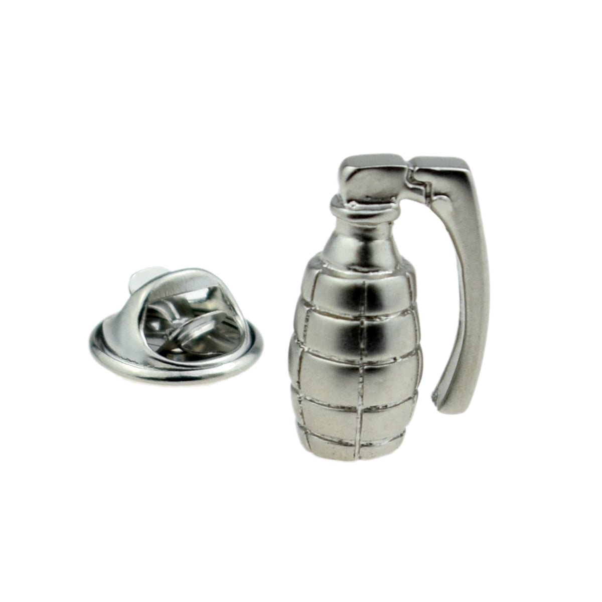 Matt Finish Grenade Lapel Pin Badge