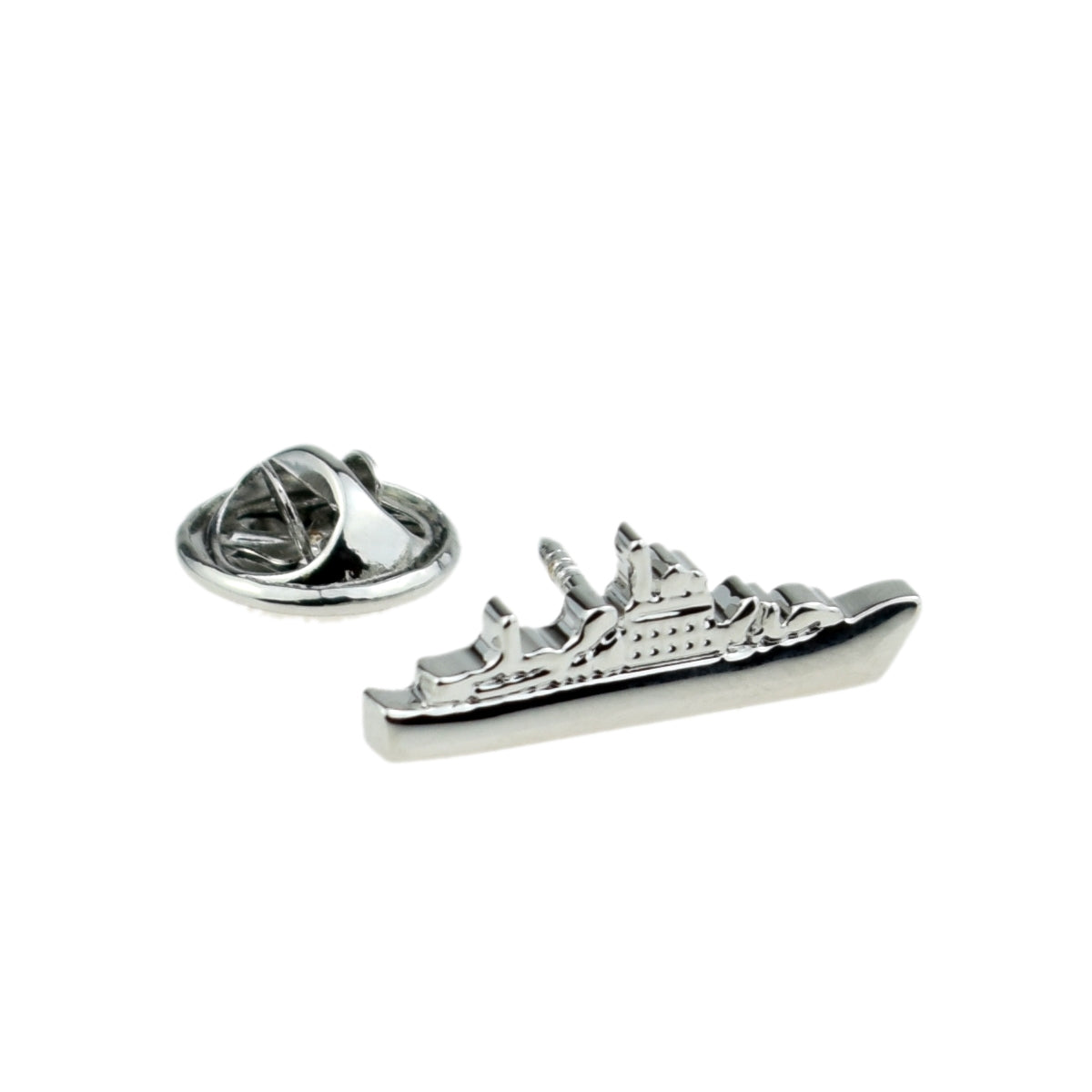 Battleship Design Lapel Pin Badge