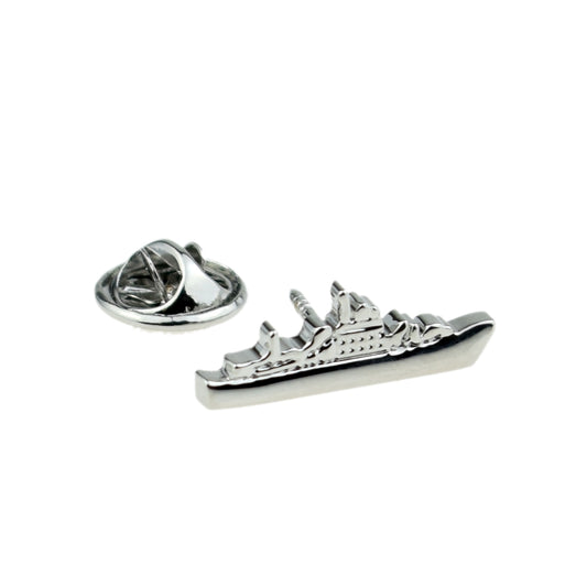 Battleship Design Lapel Pin Badge