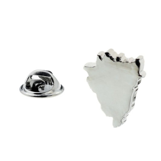 Outline Map of Bosnia Lapel Pin Badge