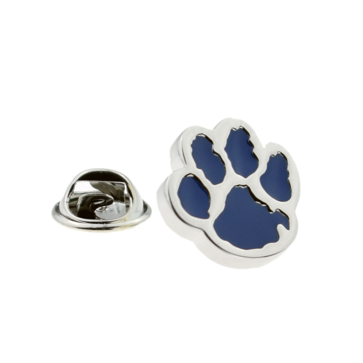 Blue Dogs Paw Print Lapel Pin Badge