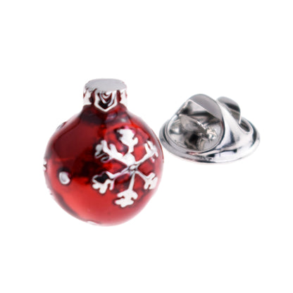 Christmas Bauble Design Lapel Pin Badge