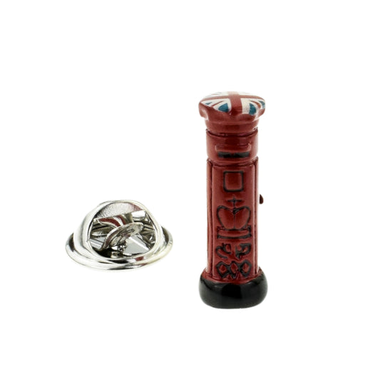 Union Jack Top Post Box Design Lapel Pin Badge