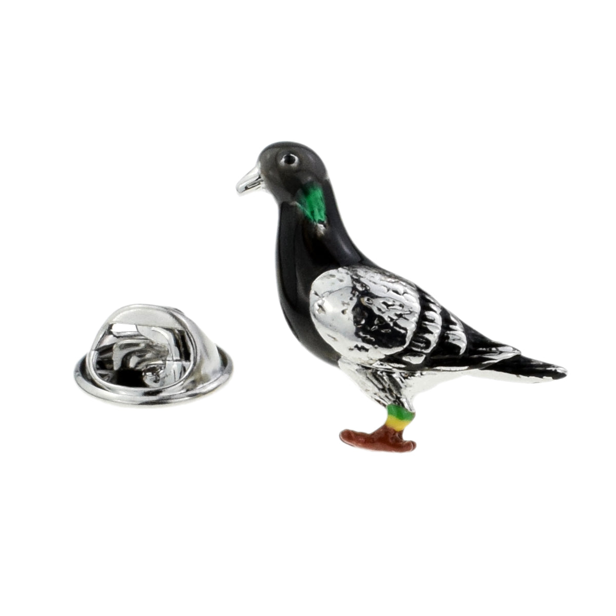 High Detail Pigeon Lapel Pin Badge