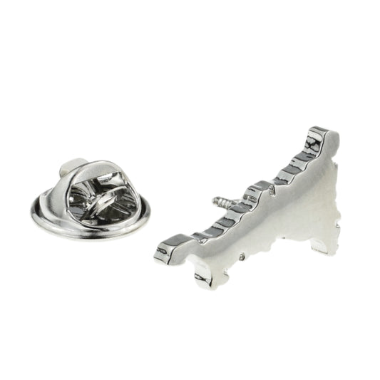 Cornwall Outline Map Lapel Pin Badge