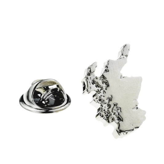 Scotland Outline Map Lapel Pin Badge