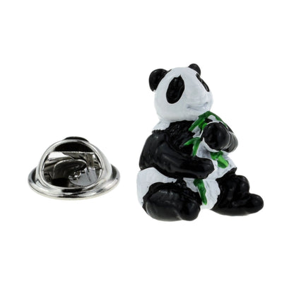 Black & White Panda Lapel Pin Badge
