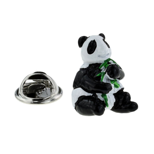 Black & White Panda Lapel Pin Badge