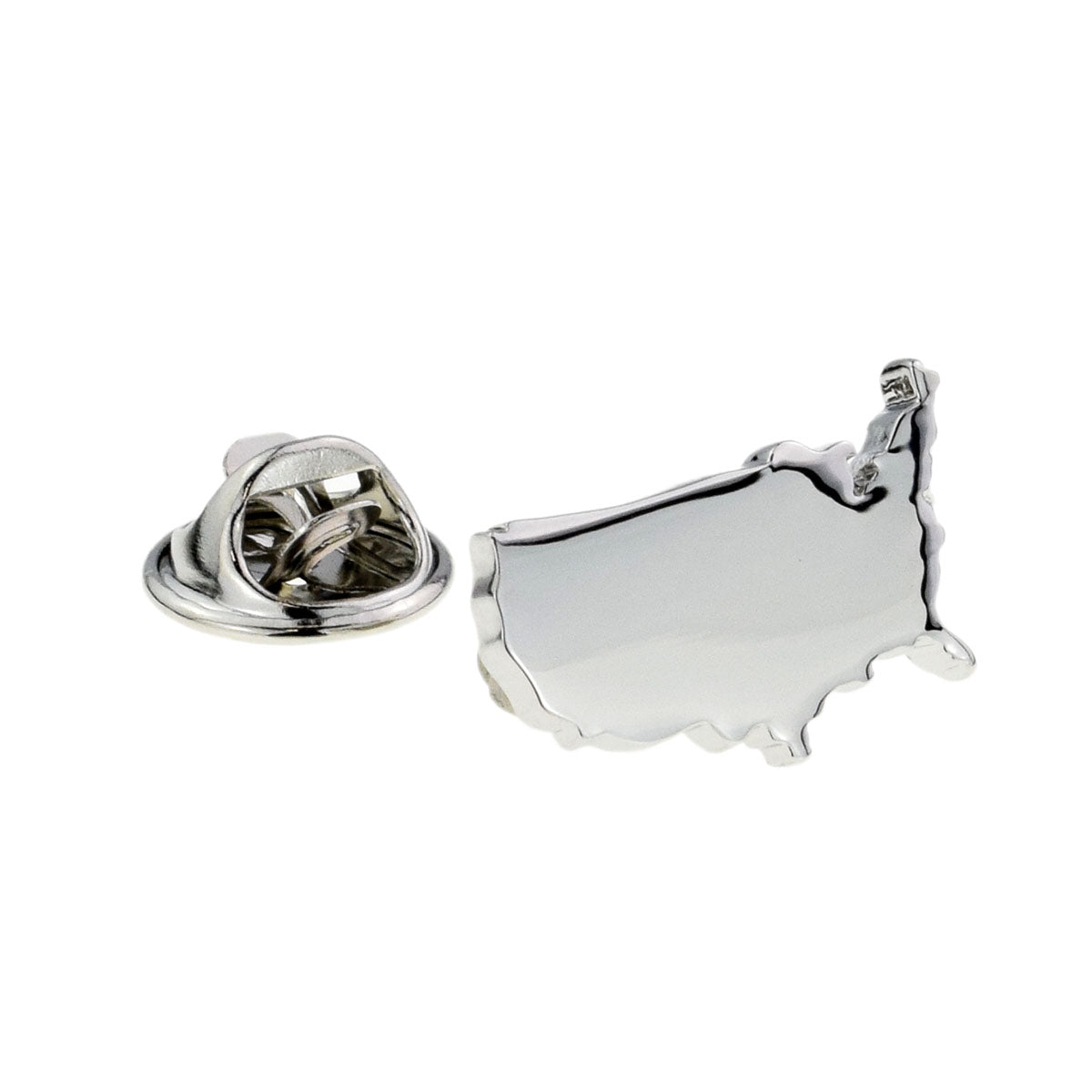 United States of America Outline Map Lapel Pin Badge