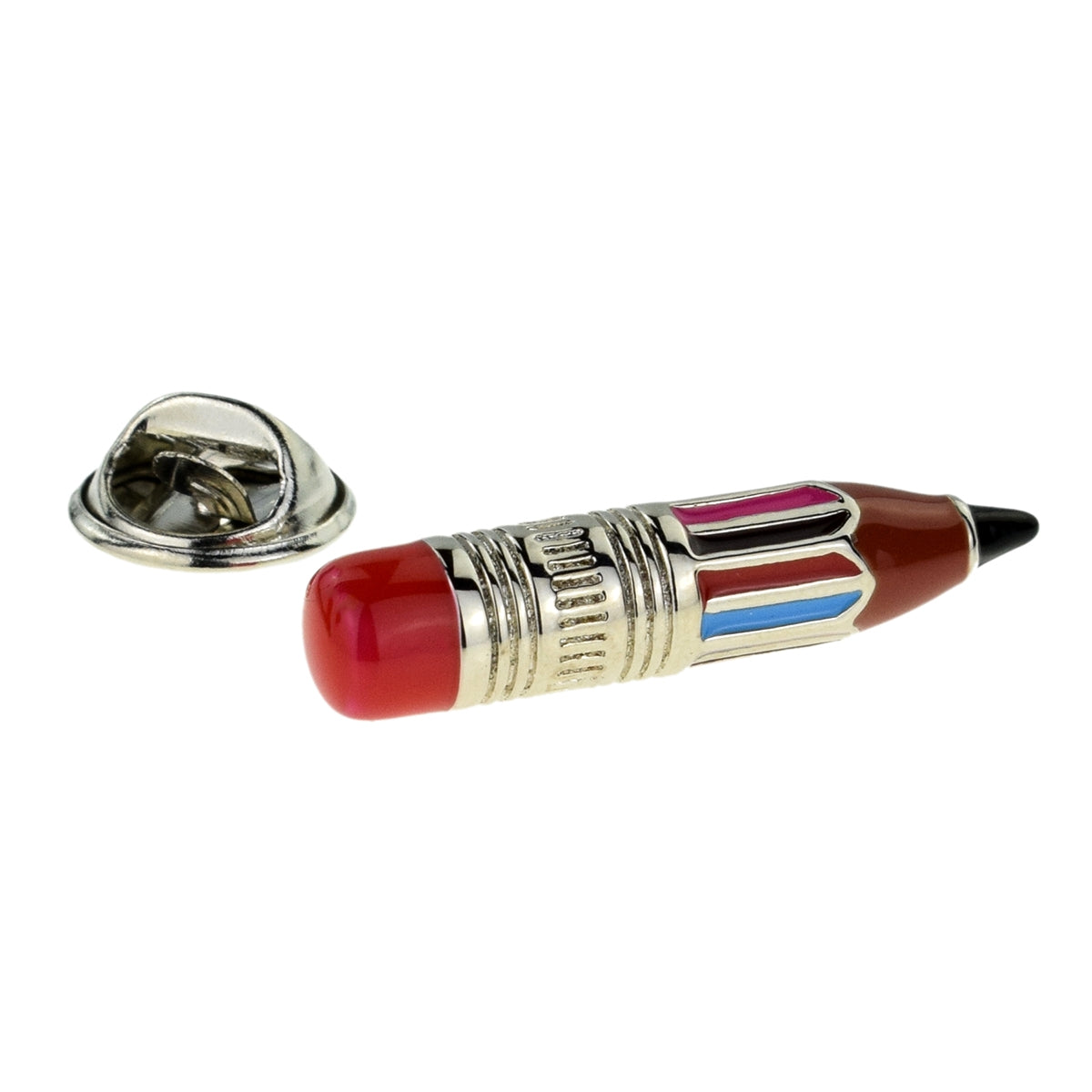Coloured Artists Pencil Design Lapel Pin Badge