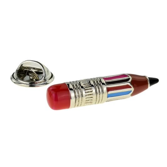 Coloured Artists Pencil Design Lapel Pin Badge