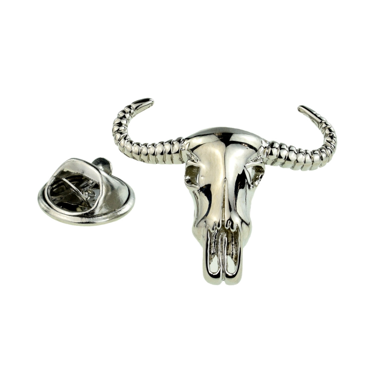 Cattle Steer Head Lapel Pin Badge
