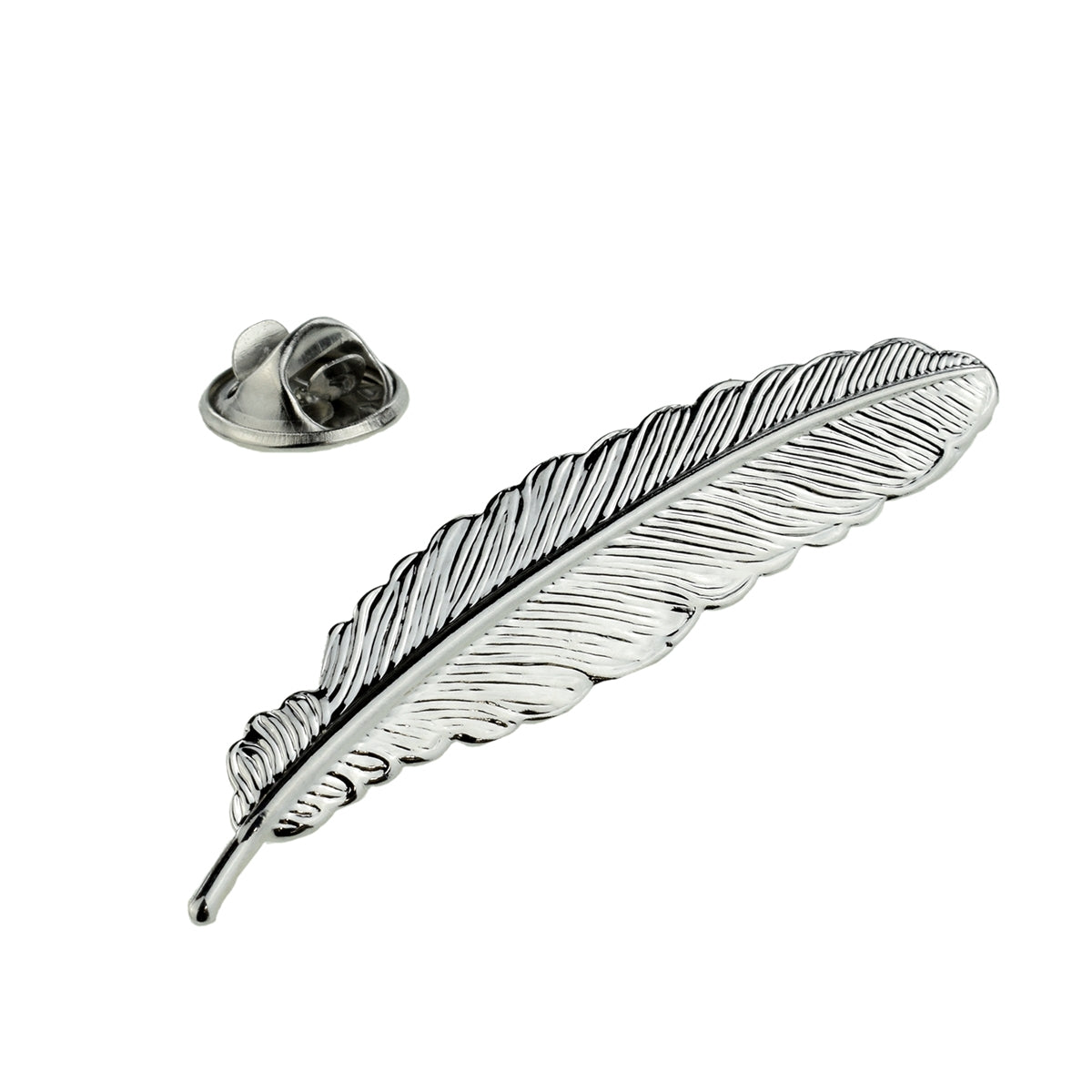 Quill Feather Design Lapel Pin Badge