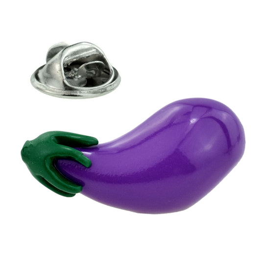 Aubergine Design Lapel Pin Badge