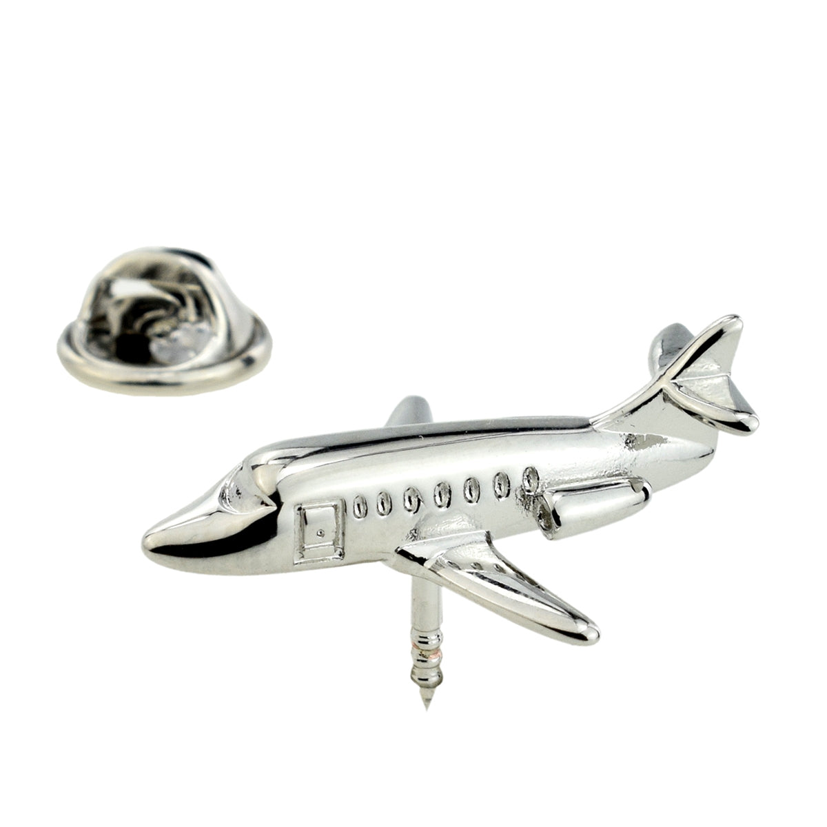 Passenger Jet Plane Lapel Pin Badge