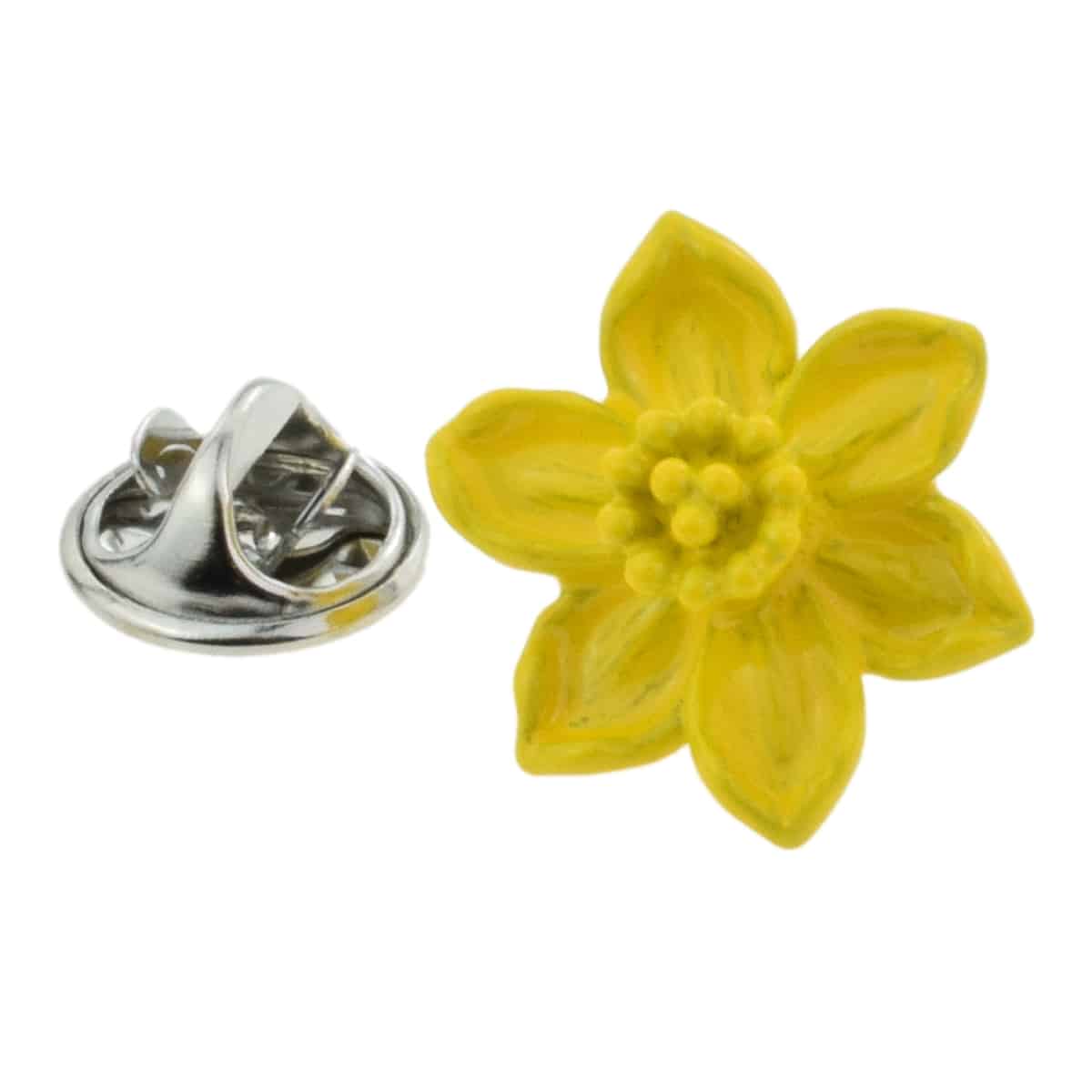 Welsh Daffodil Flower Wales Lapel Pin Badge