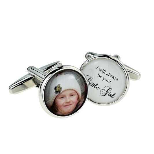 I Will Always be Your Little Girl Personalised Photo Cufflinks. | Ashton and Finch