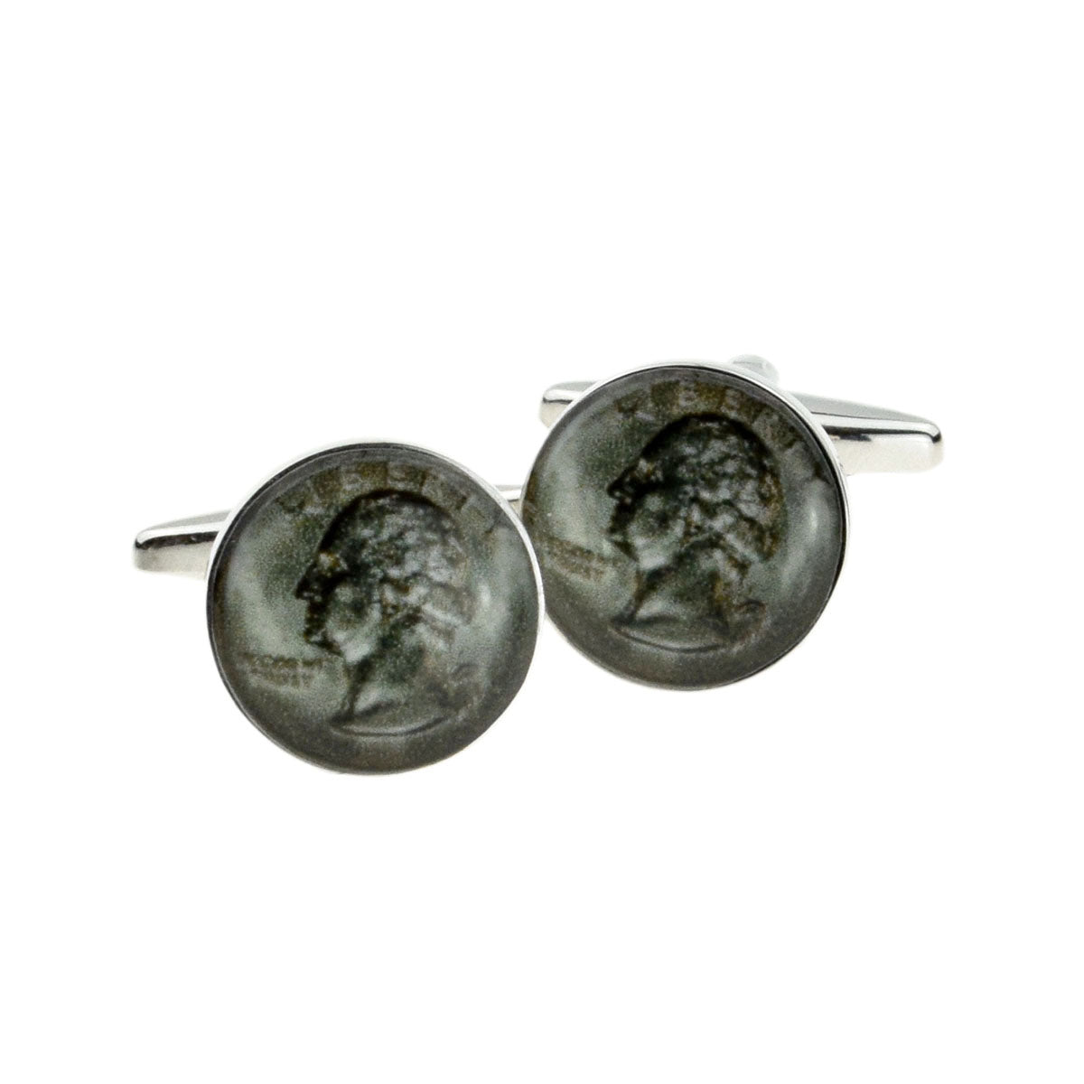 Quarter Dollar Coin Money Cufflinks | Ashton and Finch