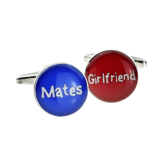 Mates or Girlfriend Difficult Decision Cufflinks | Ashton and Finch