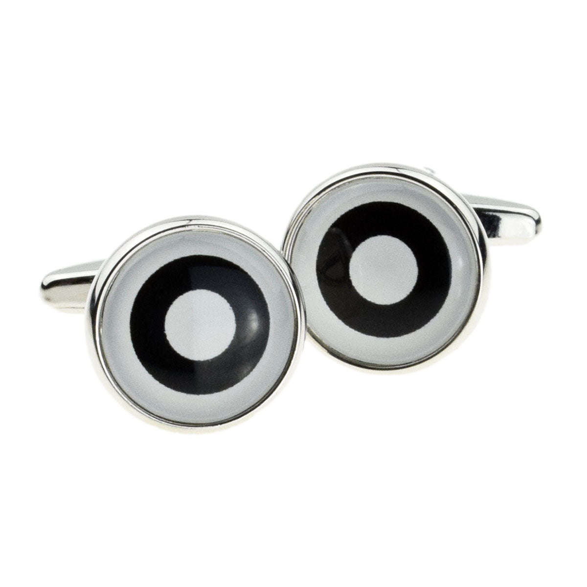 Black & White Roundel Cufflinks | Ashton and Finch