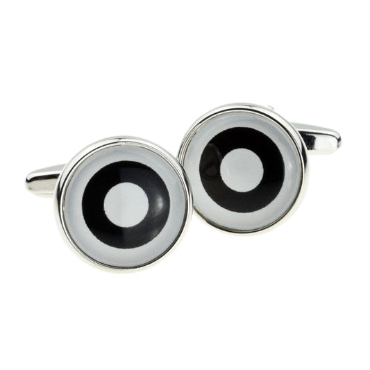 Black & White Roundel Cufflinks | Ashton and Finch