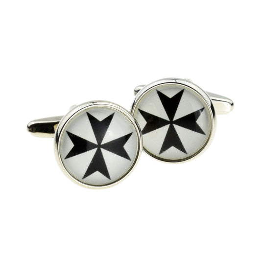 Maltese Cross Style Cufflinks | Ashton and Finch